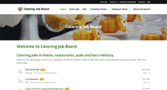 Desktop Screenshot of cateringjobboard.co.uk