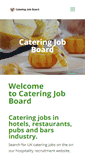 Mobile Screenshot of cateringjobboard.co.uk